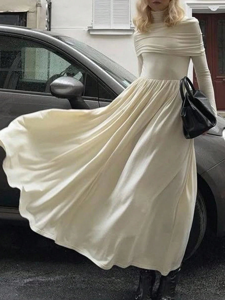Rochie maxi Shein, crem