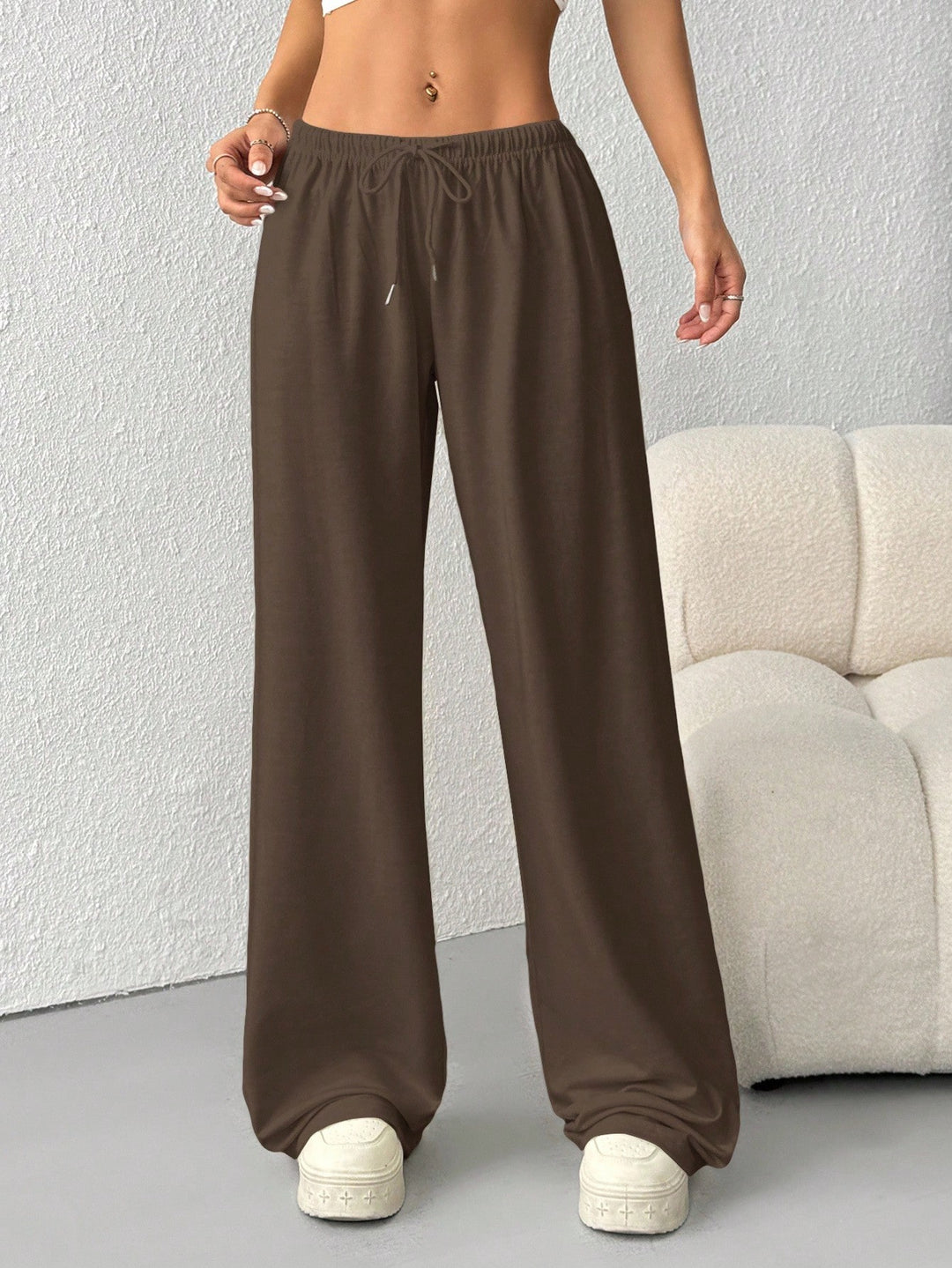 Pantaloni SHEIN, maro