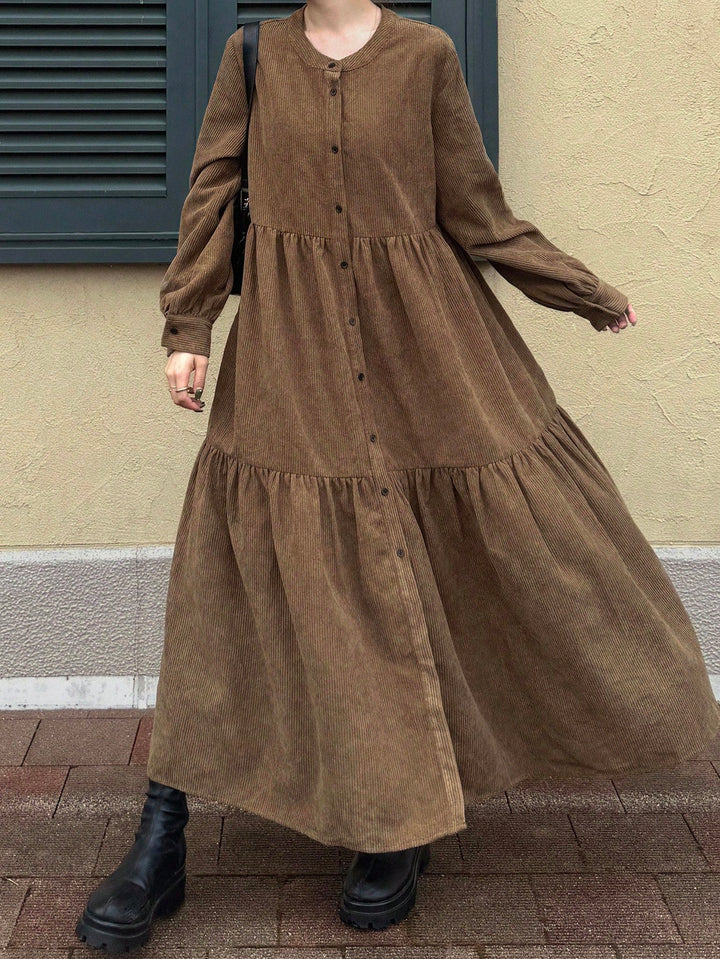 Rochie maxi SHEIN, kaki