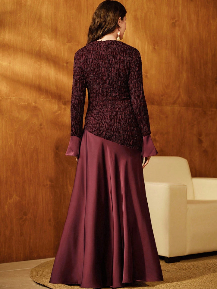 Rochie maxi SHEIN, vișiniu