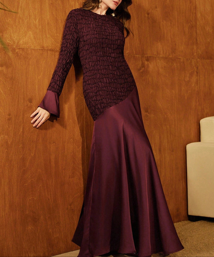 Rochie maxi SHEIN, vișiniu
