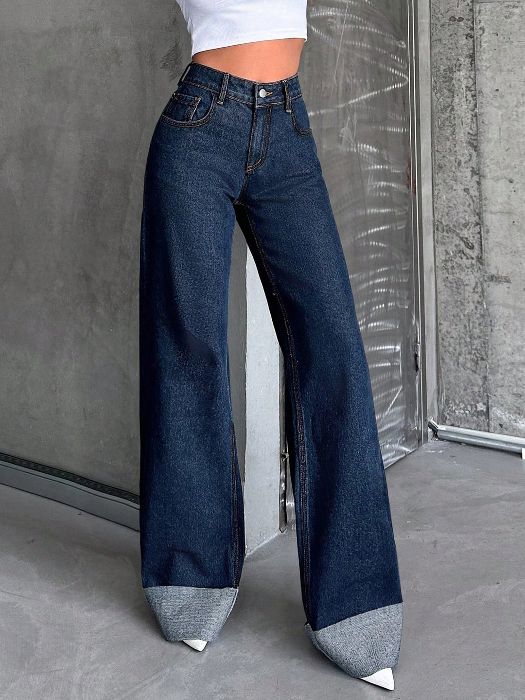 Jeans SHEIN, albastru