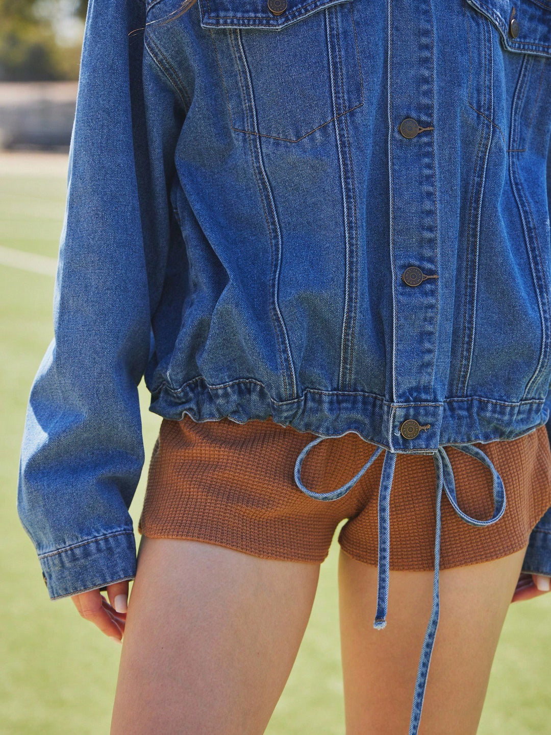 Jachetă denim SHEIN, albastru