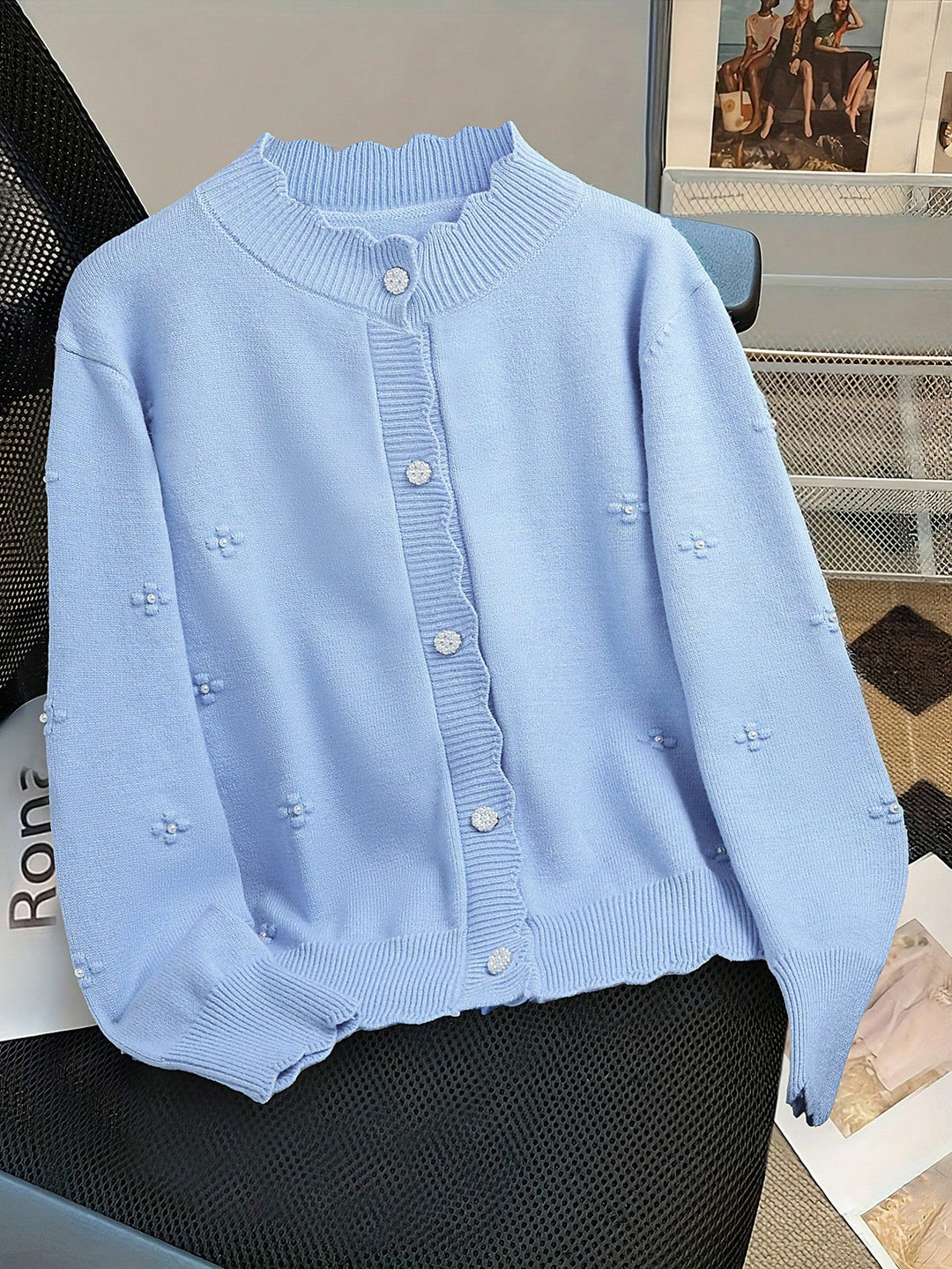 Cardigan SHEIN, albastru