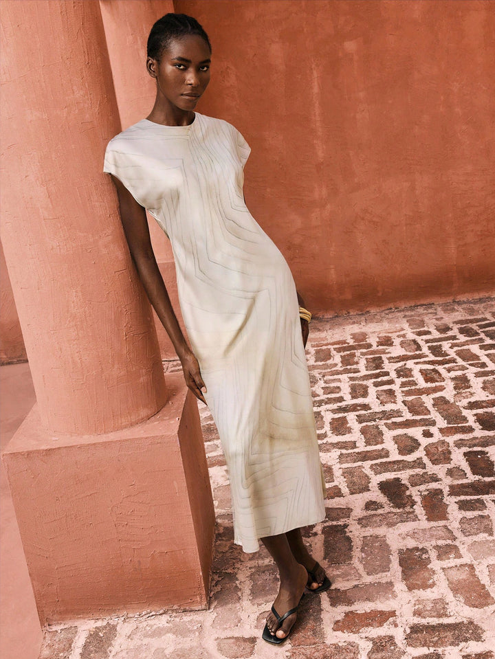 Rochie maxi SHEIN, bej