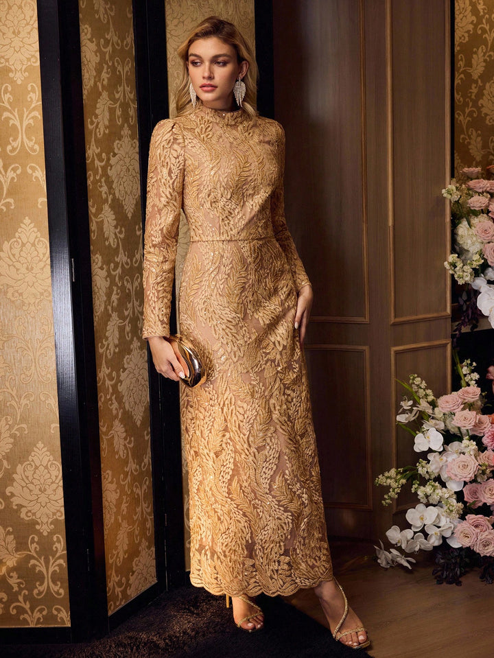 Rochie maxi SHEIN, kaki