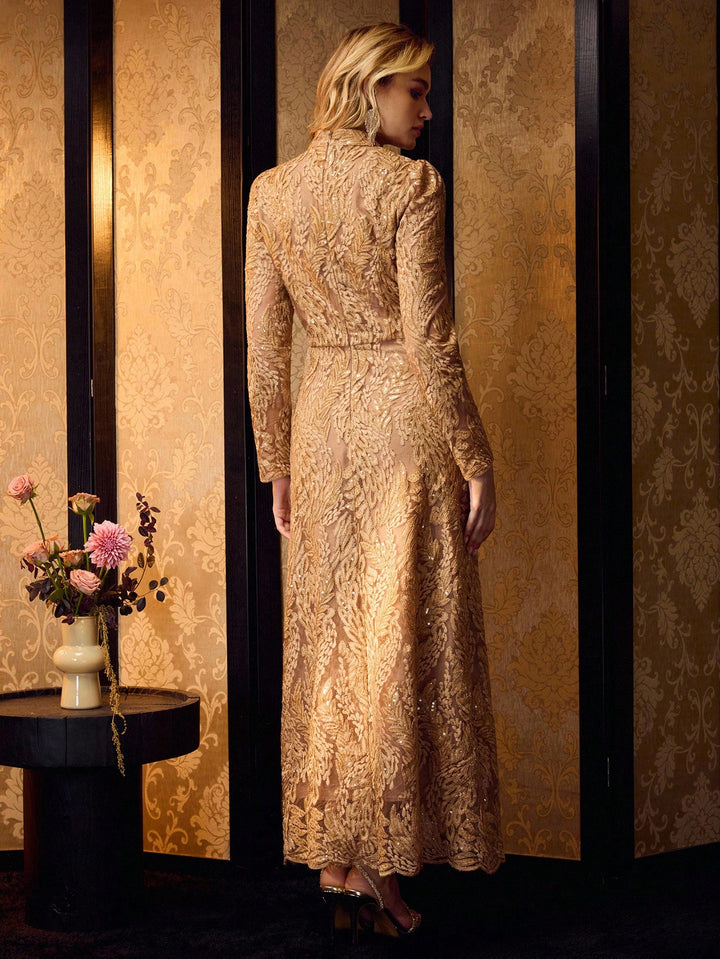 Rochie maxi SHEIN, kaki