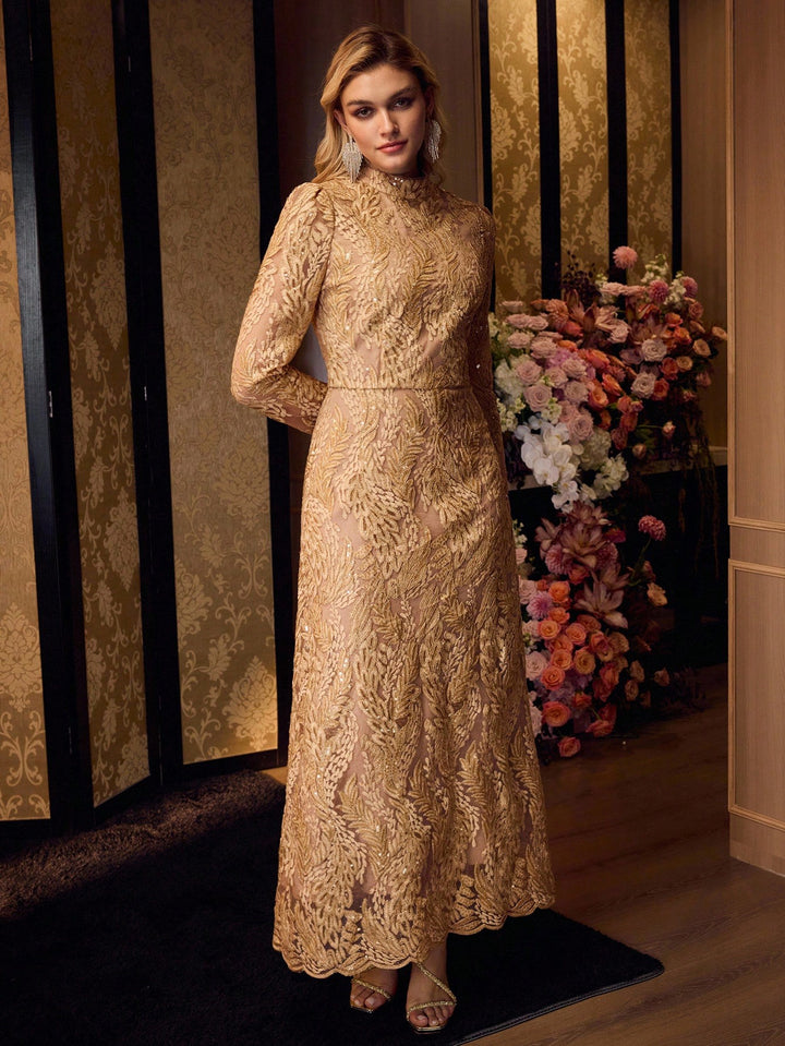Rochie maxi SHEIN, kaki