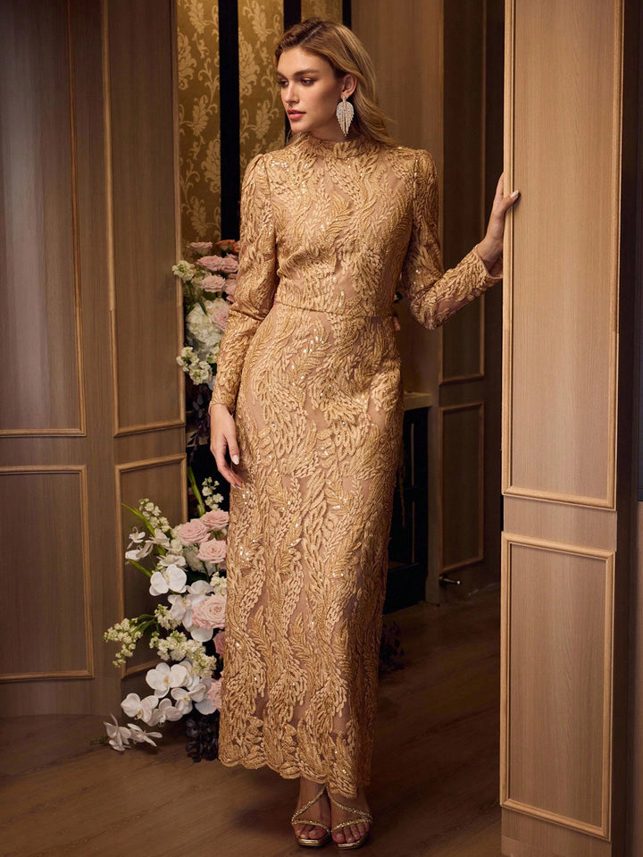 Rochie maxi SHEIN, kaki