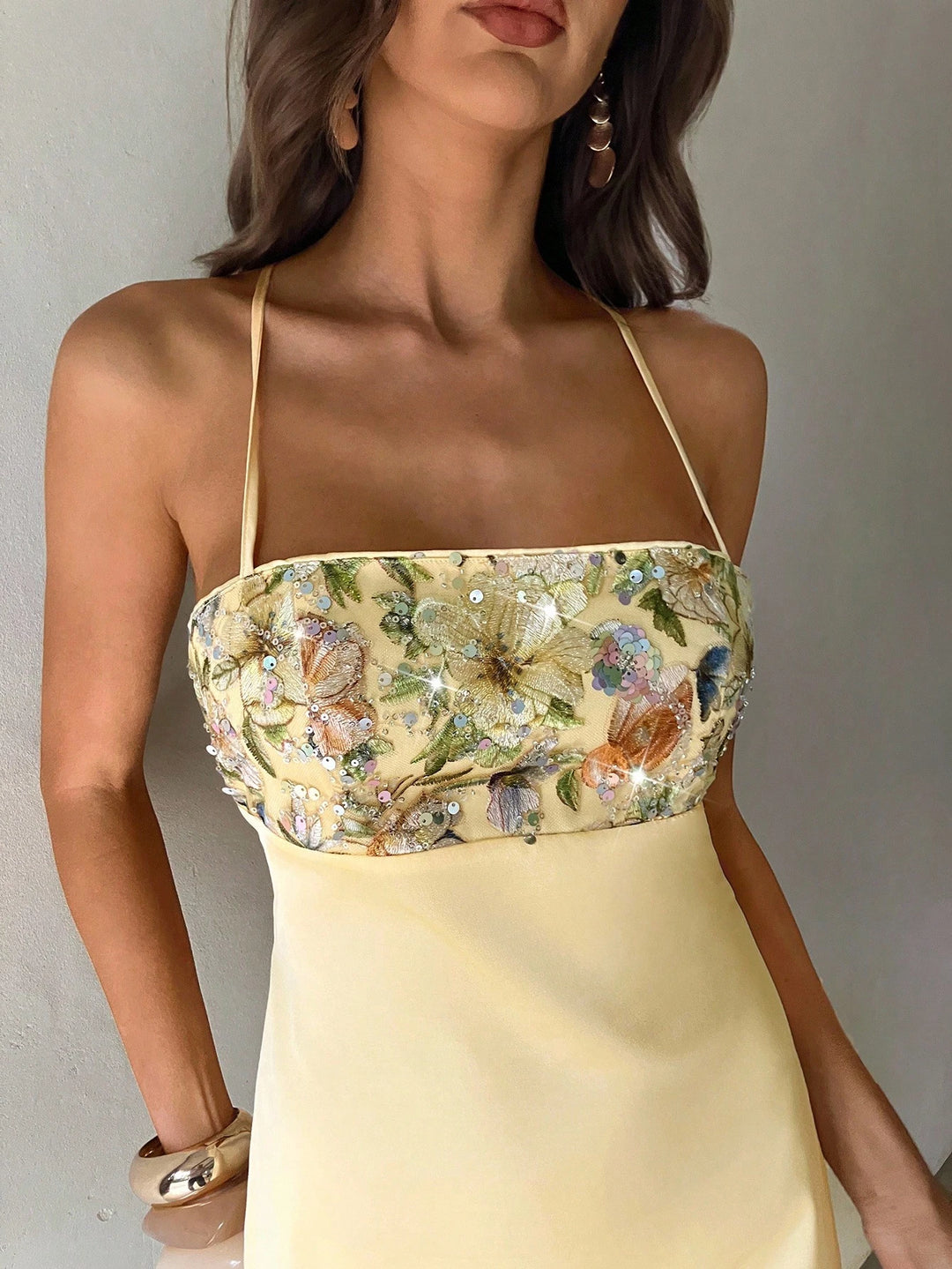 Rochie mini SHEIN, galben