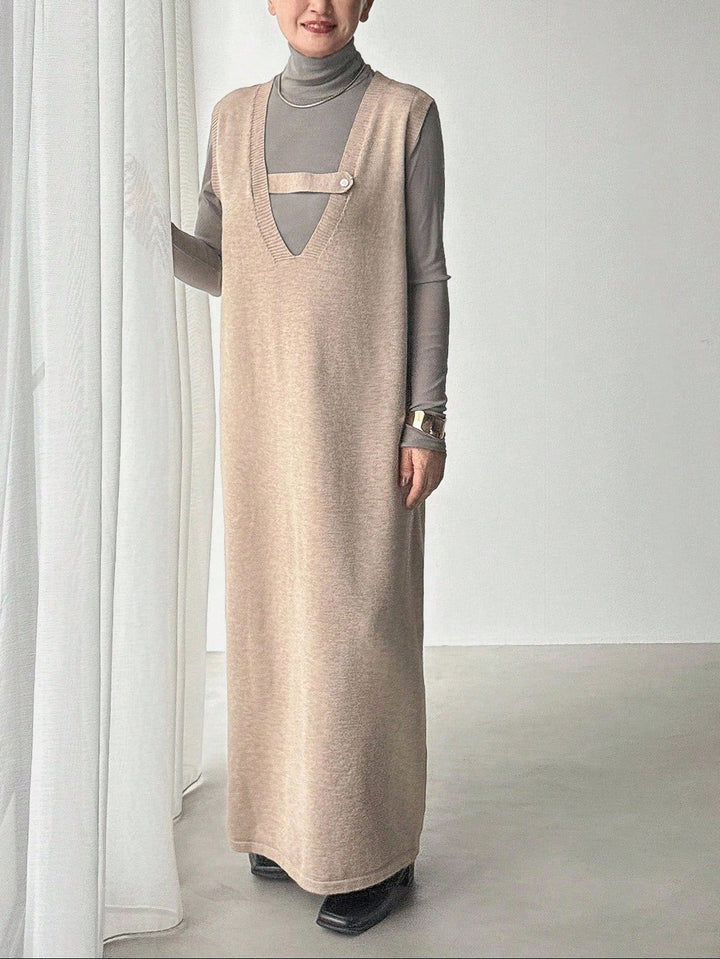 Rochie maxi Shein, bej