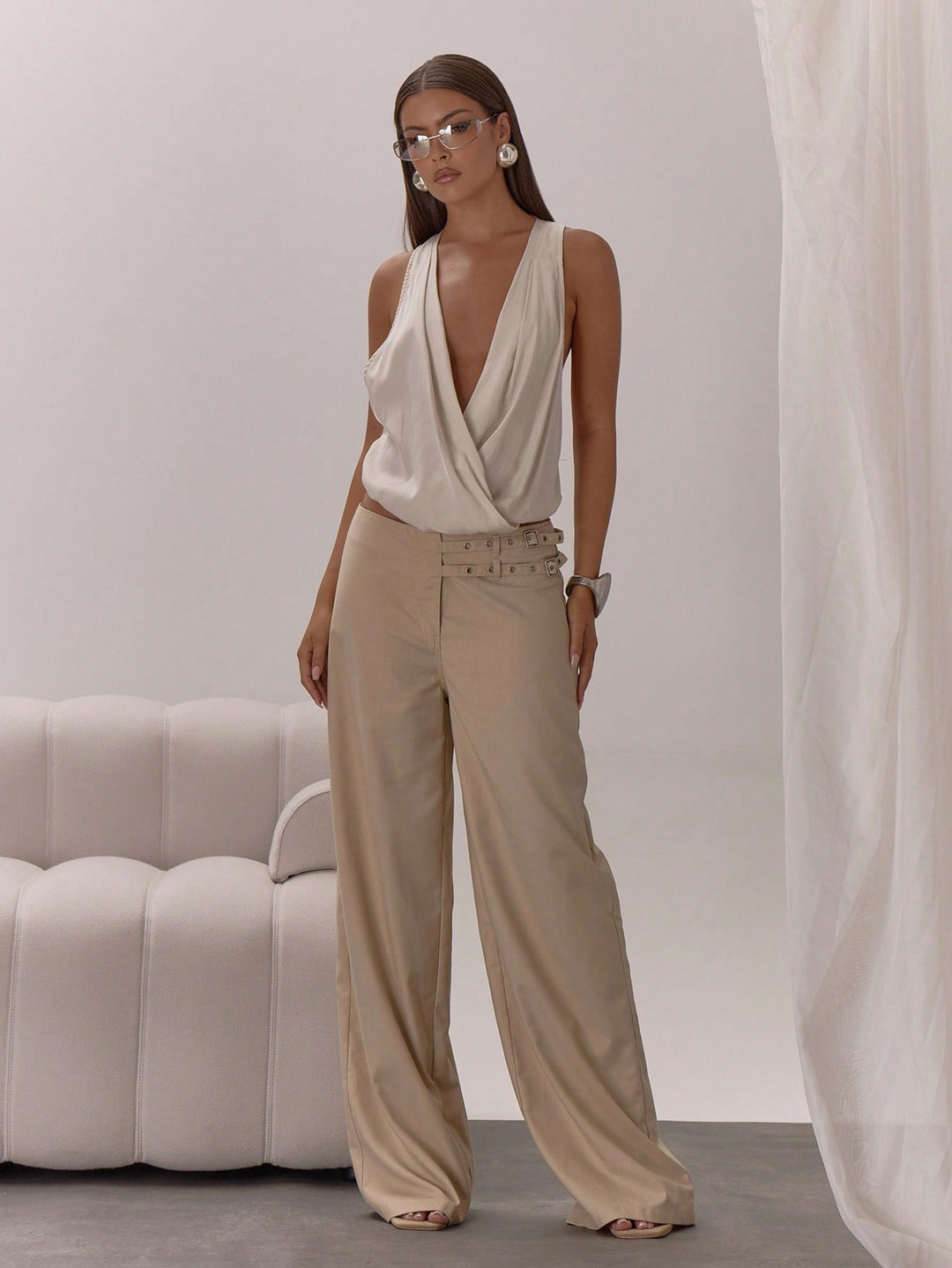 Top SHEIN, crem