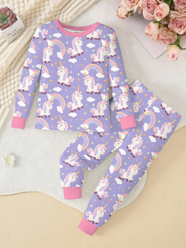 Compleu pijamale SHEIN, mov