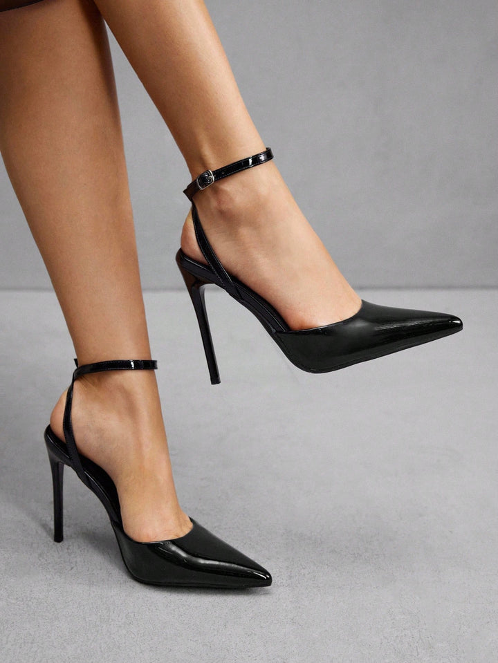 Pantofi cu toc SHEIN, negru