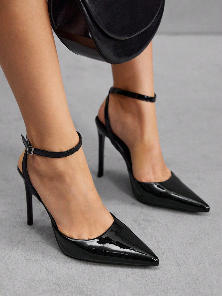 Pantofi cu toc SHEIN, negru