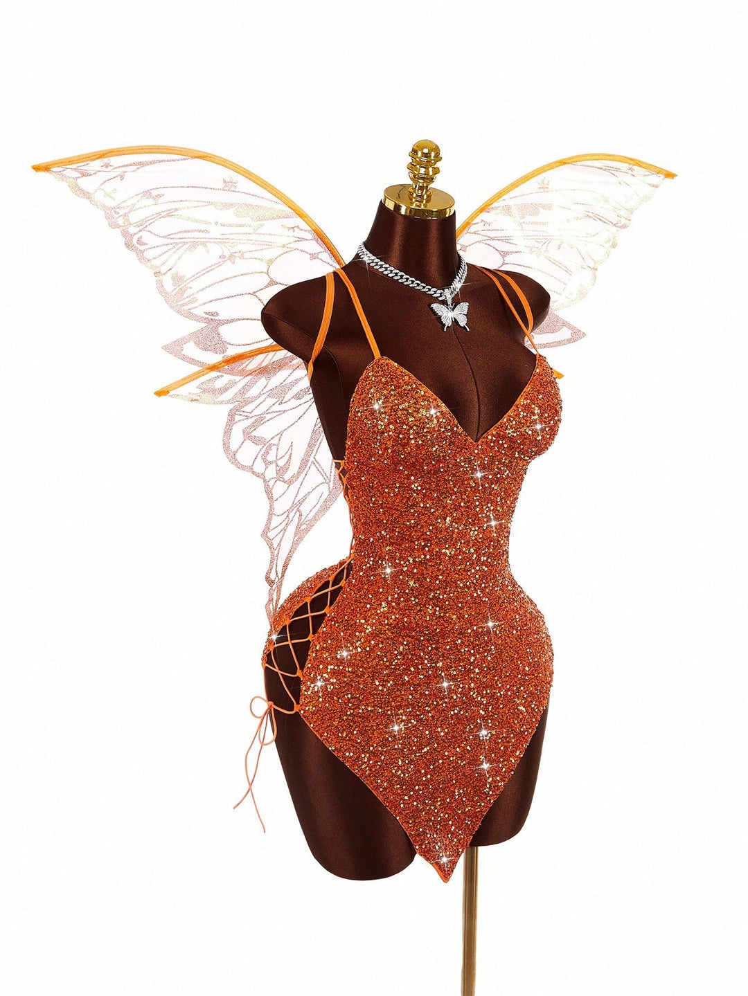 Rochie mini SHEIN, portocaliu