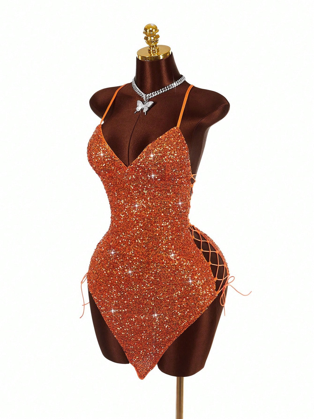 Rochie mini SHEIN, portocaliu