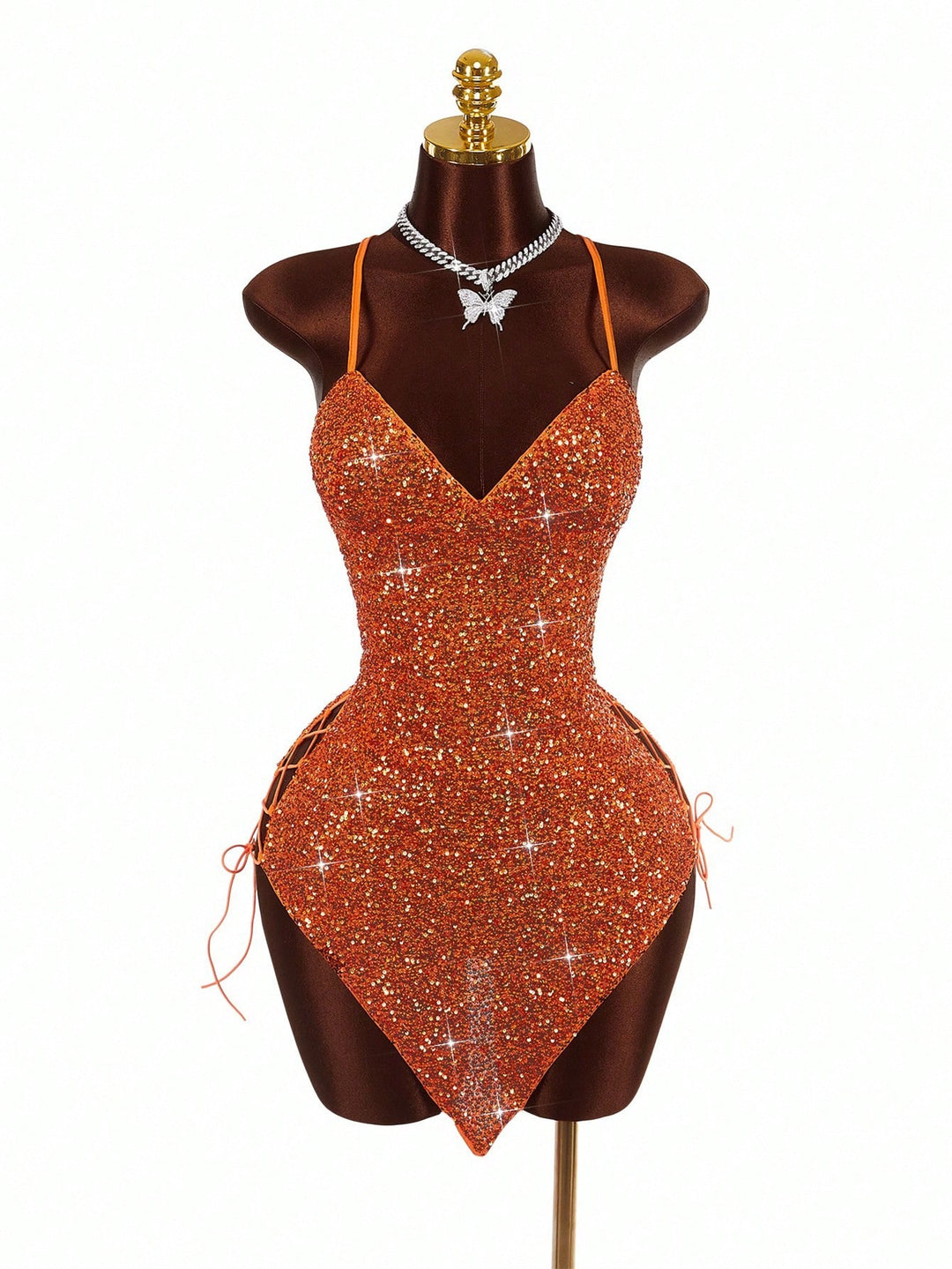 Rochie mini SHEIN, portocaliu