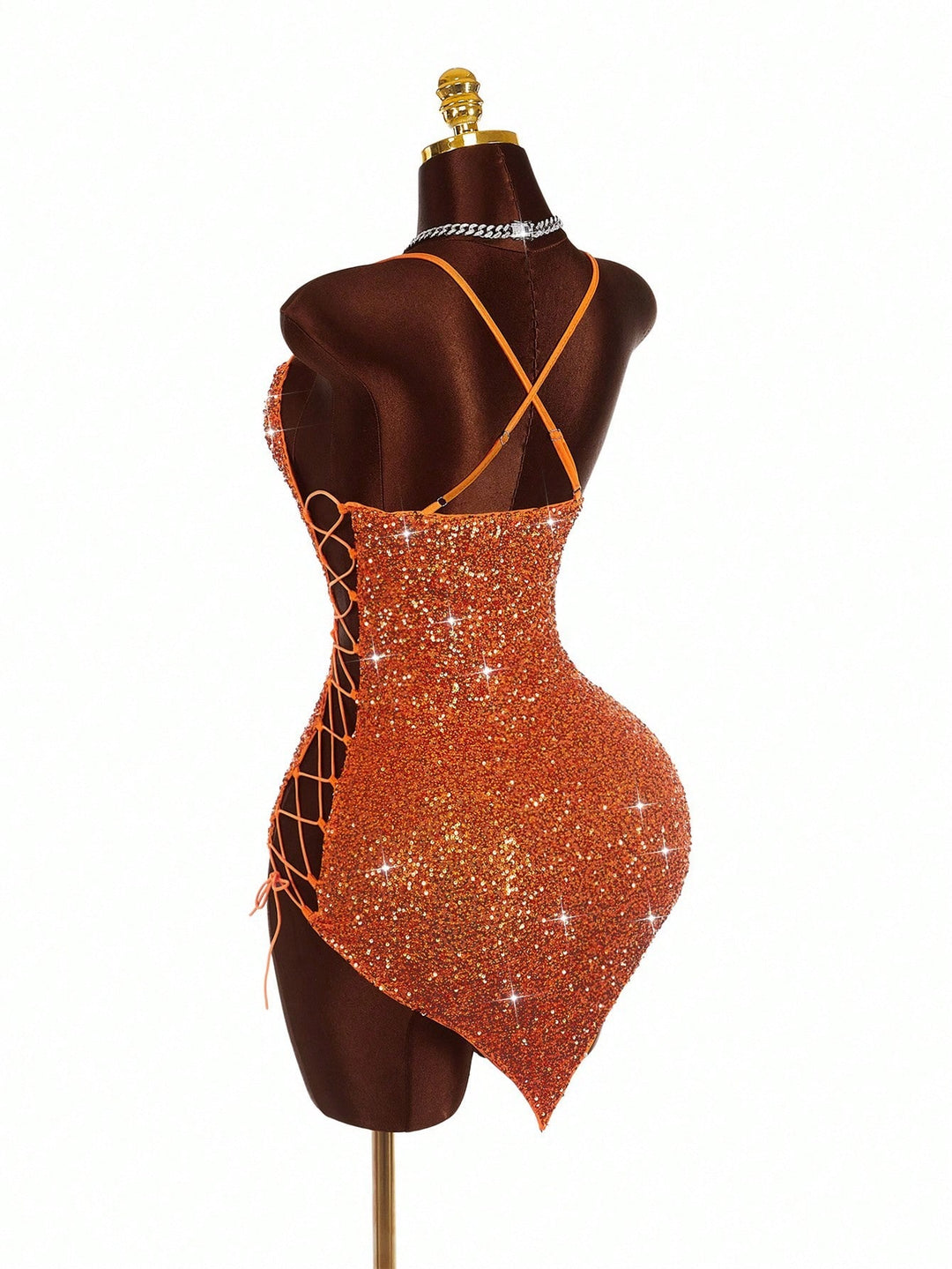 Rochie mini SHEIN, portocaliu
