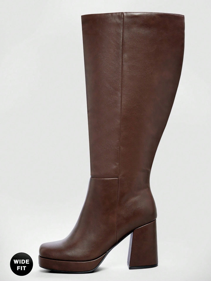 Botine SHEIN, maro