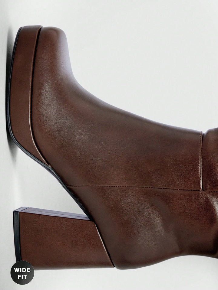 Botine SHEIN, maro