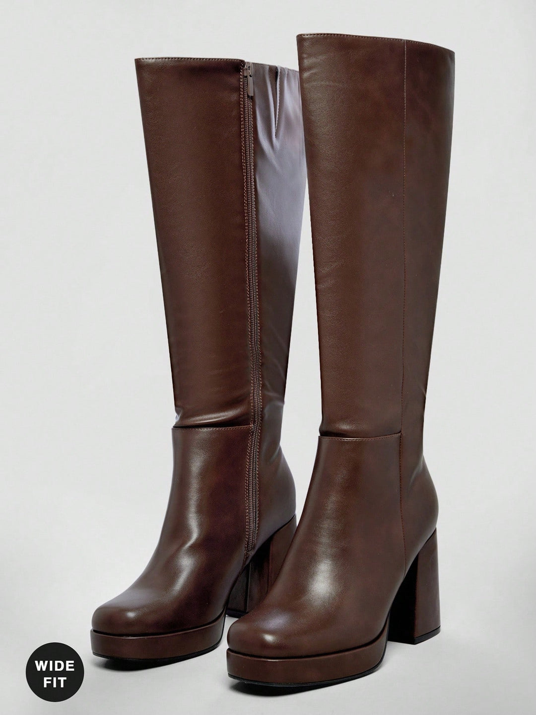 Botine SHEIN, maro