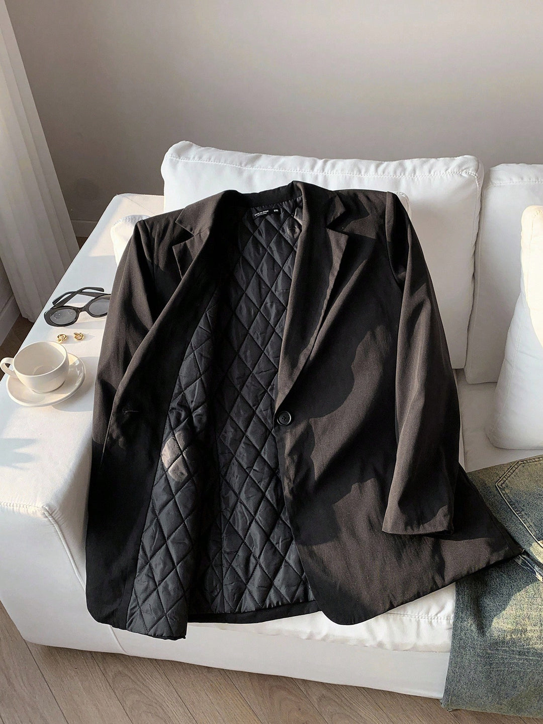 Sacou SHEIN, negru