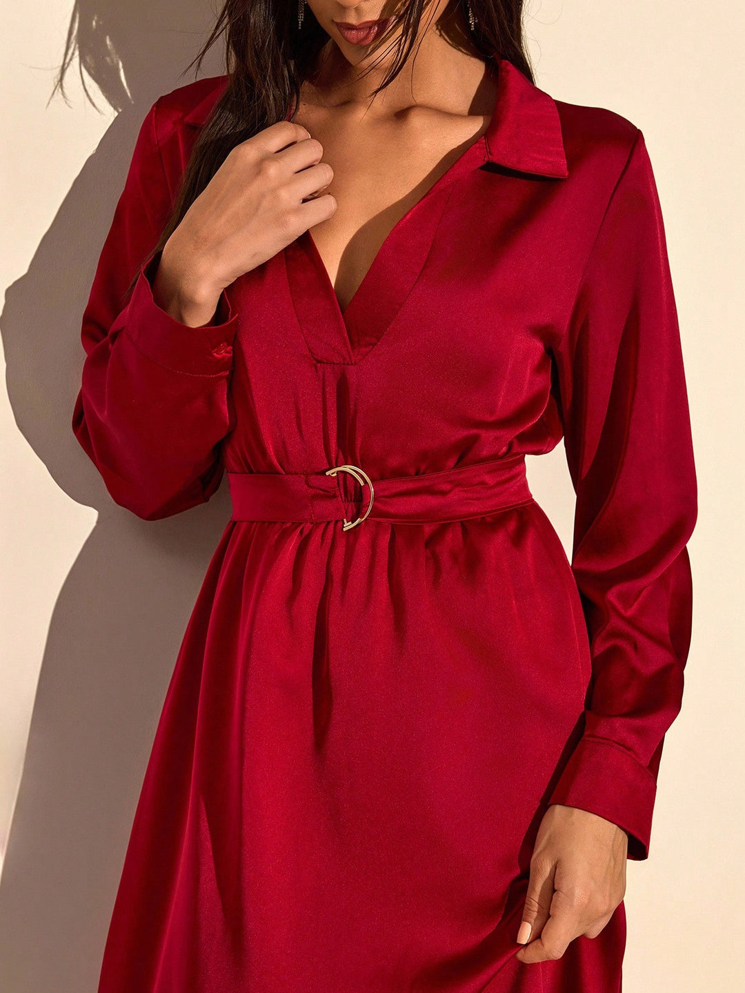 Rochie midi Shgein, roșu
