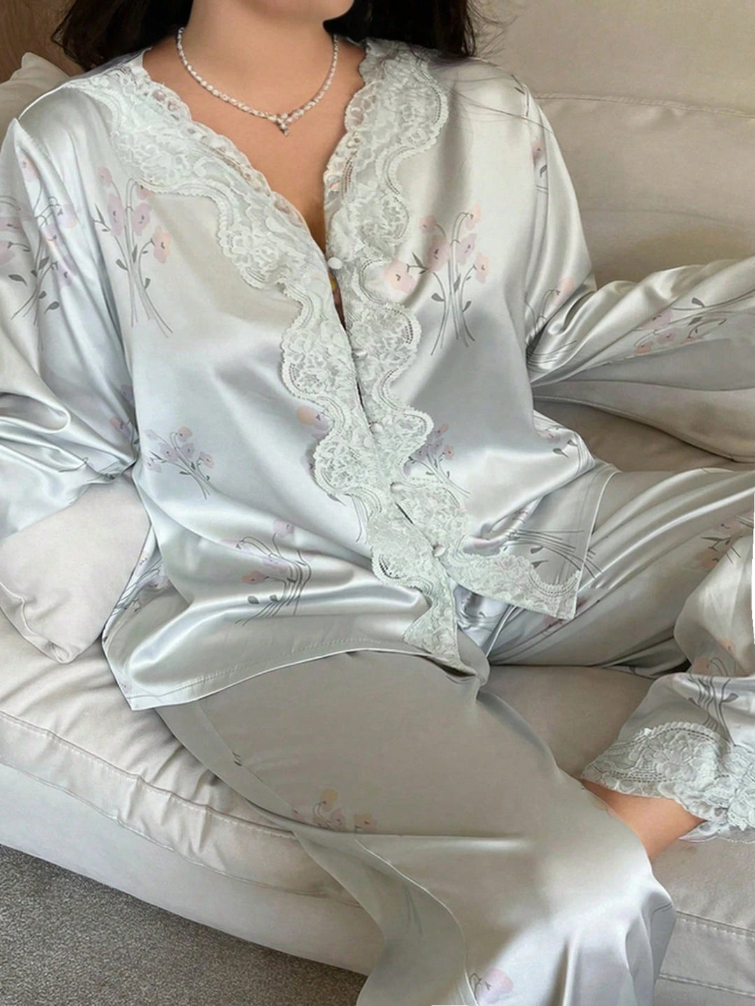Compleu pijamale SHEIN, verde