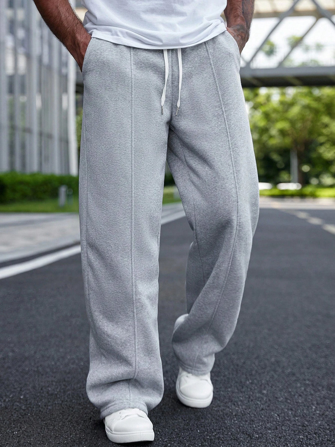 Pantaloni de trening SHEIN, gri
