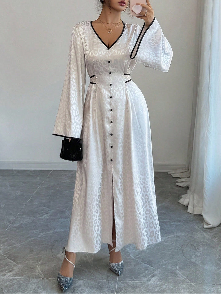 Rochie maxi Shein, crem
