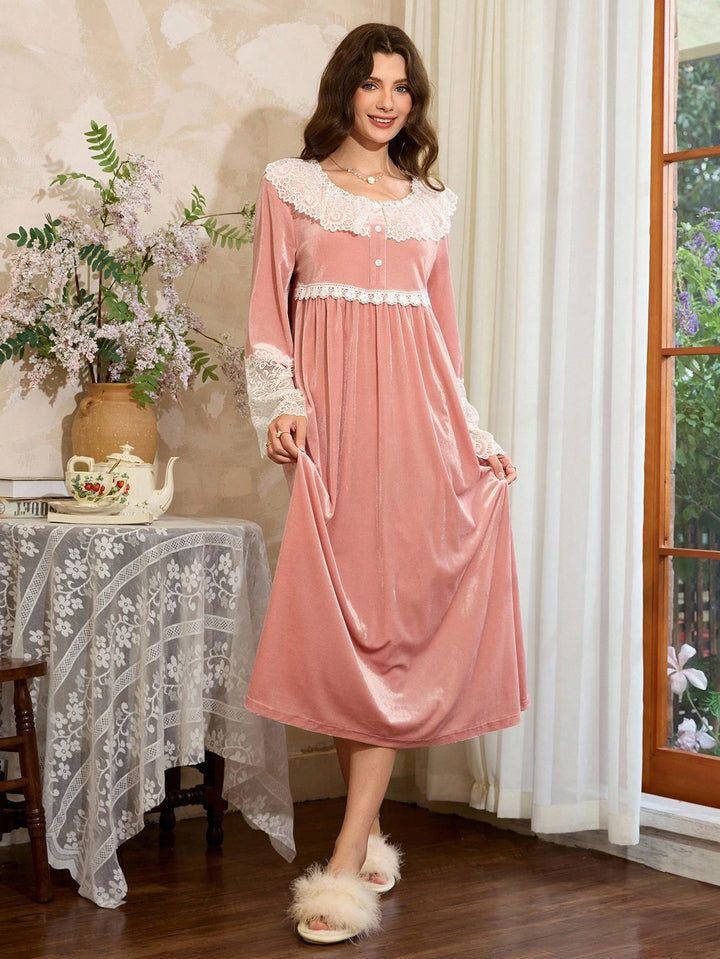 Rochie de noapte SHEIN, roz