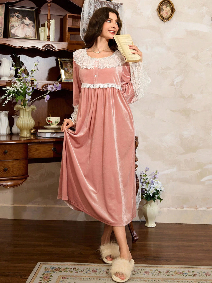 Rochie de noapte SHEIN, roz