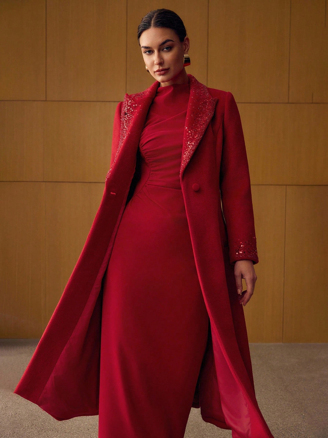 Rochie maxi SHEIN, roșu