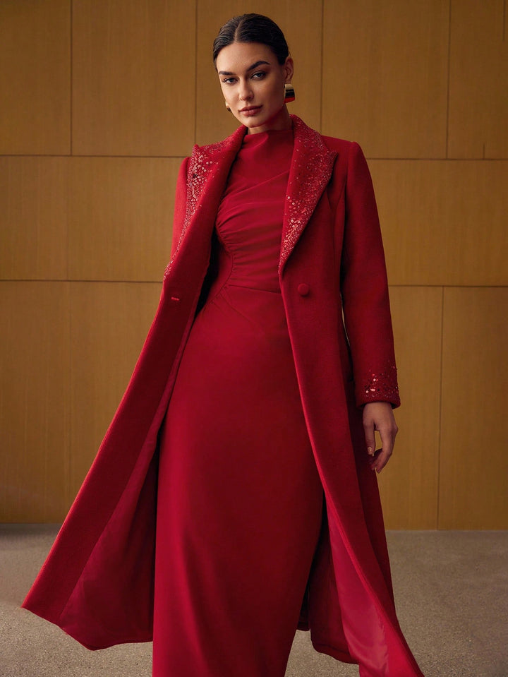 Rochie maxi SHEIN, roșu