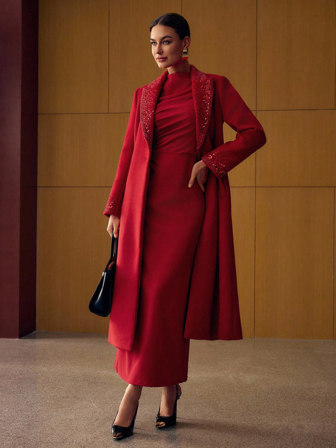 Rochie maxi SHEIN, roșu
