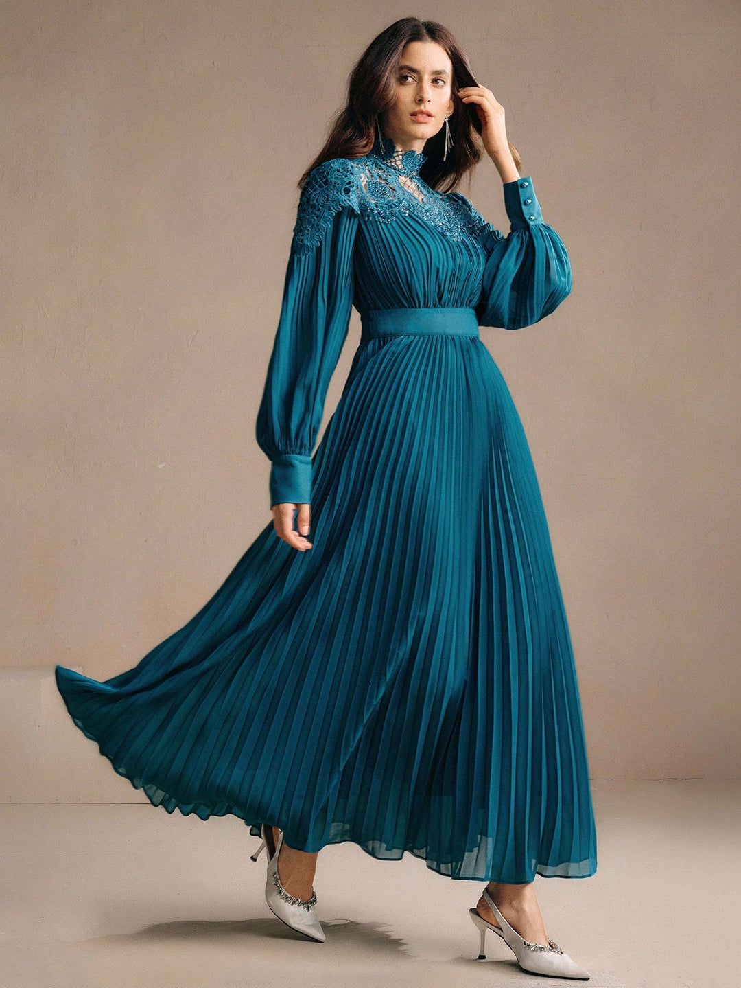 Rochie maxi SHEIN, verde