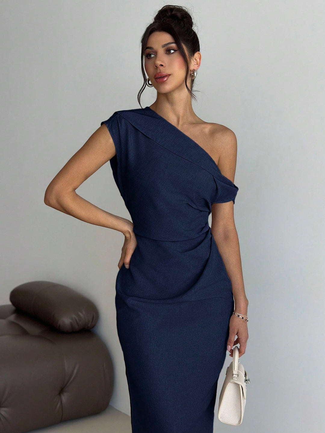 Rochie midi SHEIN, albastru