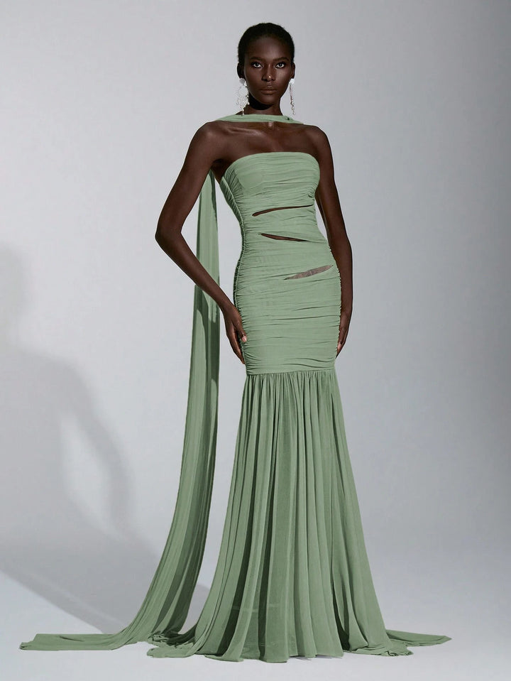 Rochie de ocazie SHEIN, verde