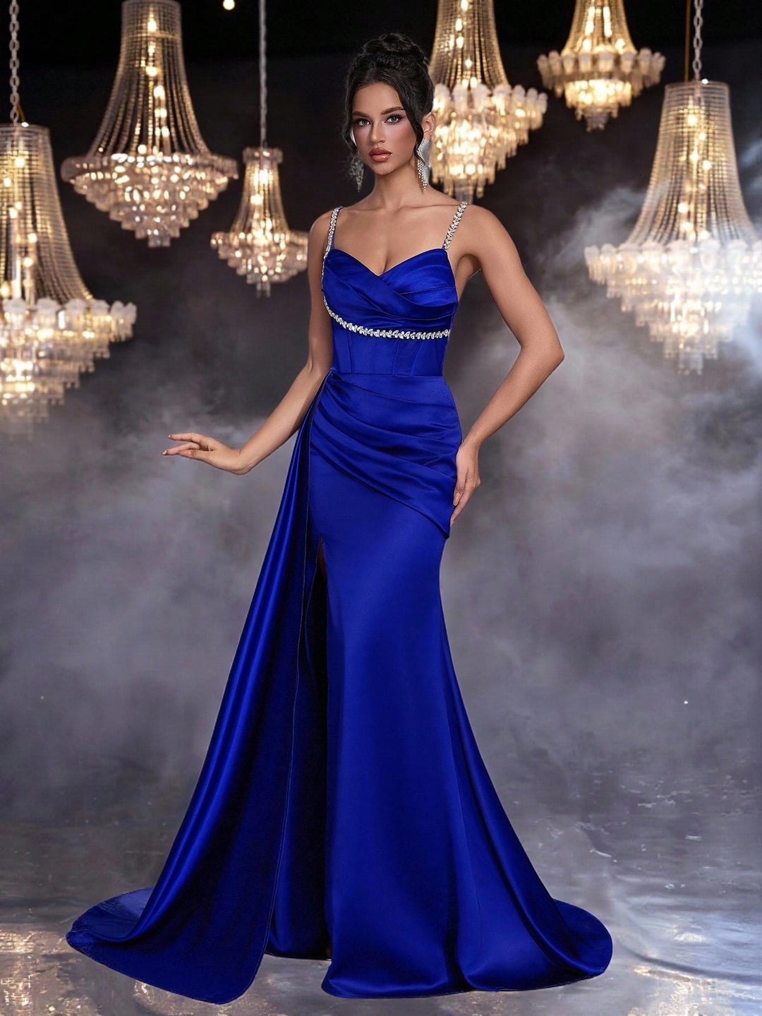 Rochie de ocazie  SHEIN, albastru