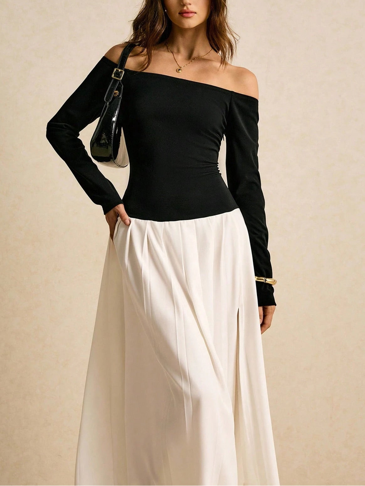 Rochie maxi Shein, mix culori