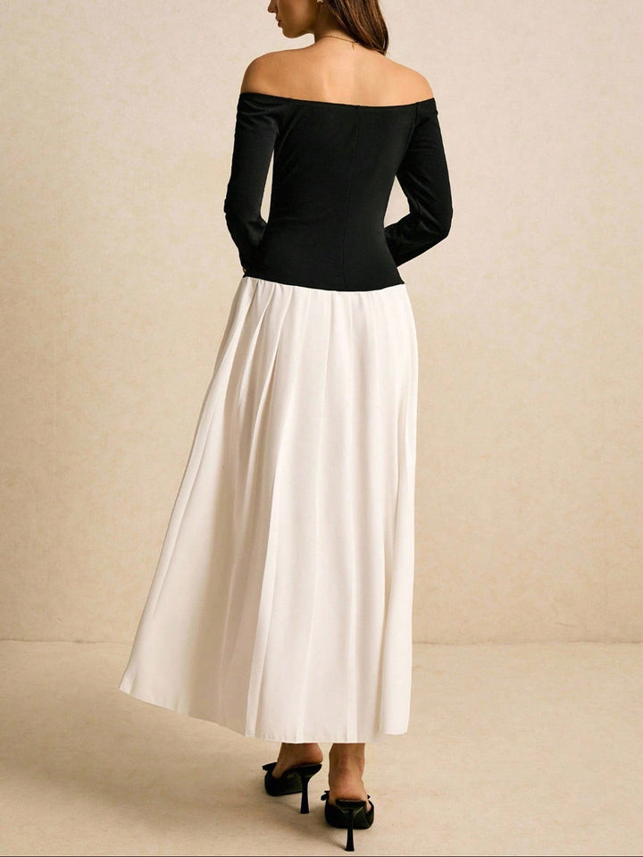 Rochie maxi Shein, mix culori