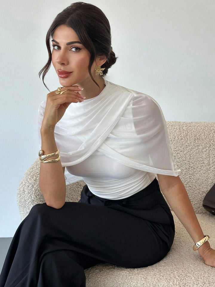 Top SHEIN, alb