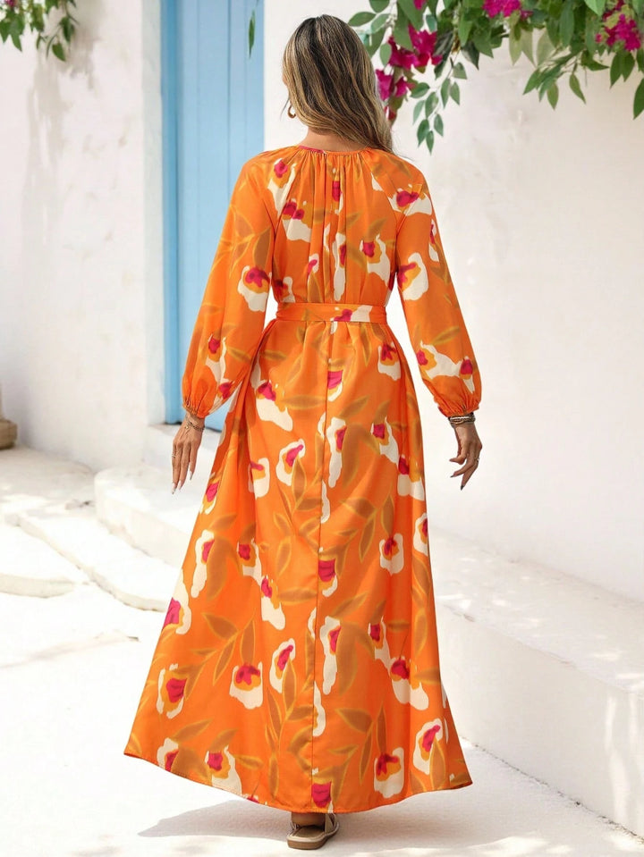 Rochie maxi SHEIN, portocaliu