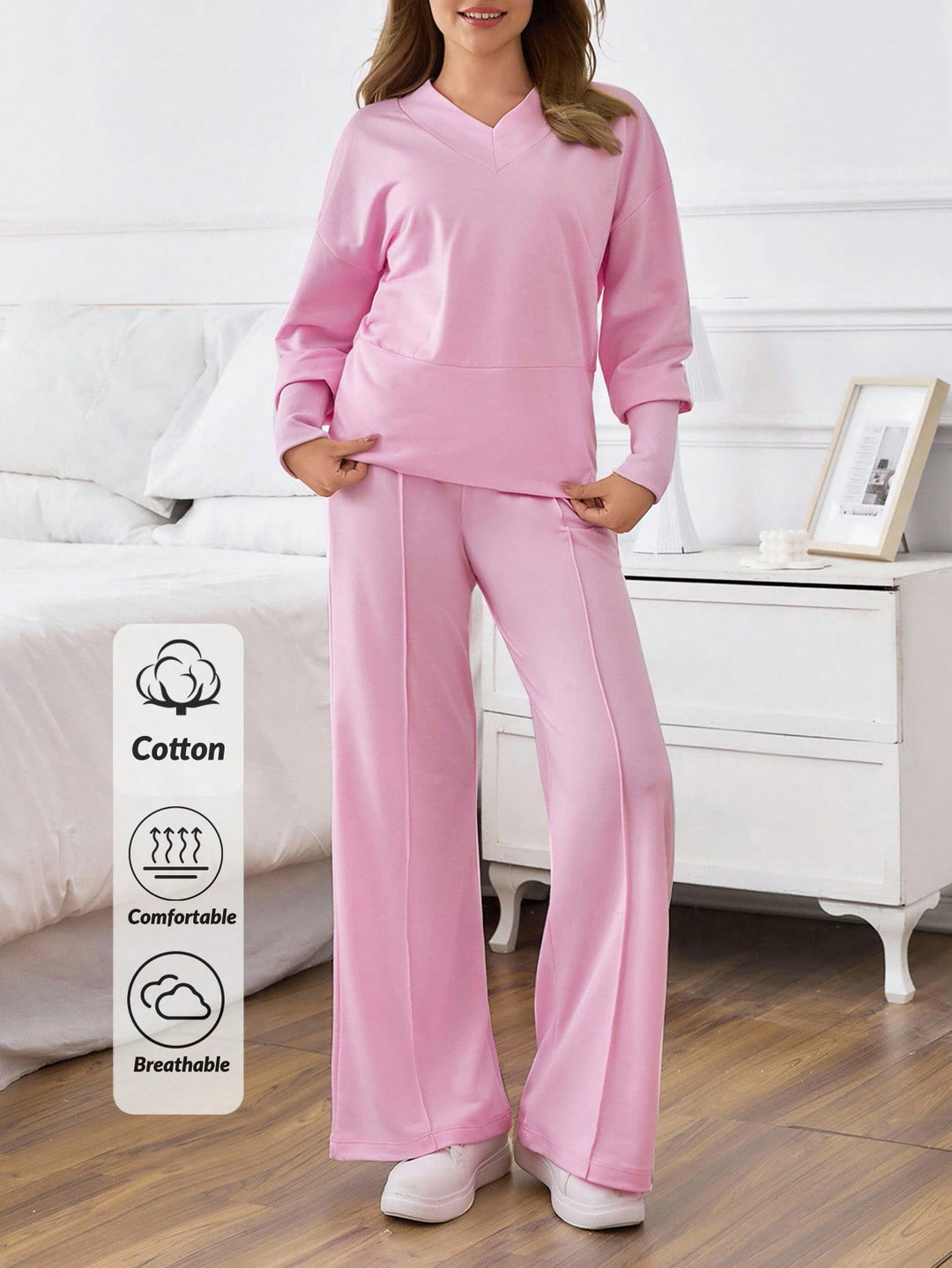 SHEIN rózsaszín ruhaegyüttes