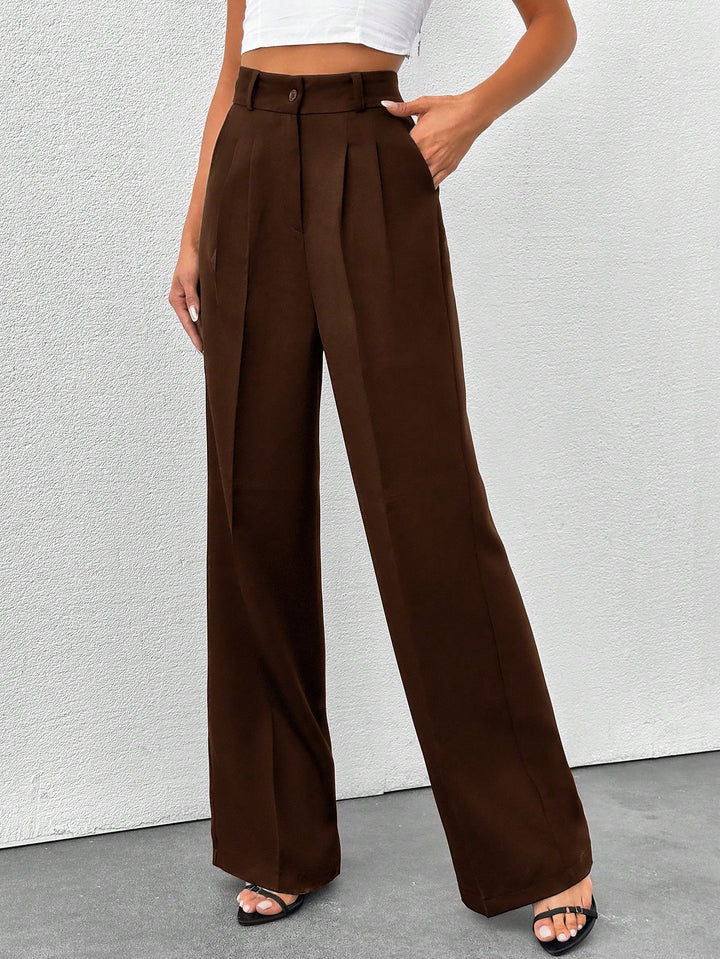 Pantaloni SHEIN, maro