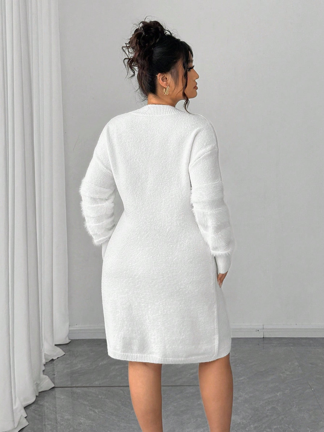 Rochie mini SHEIN, alb