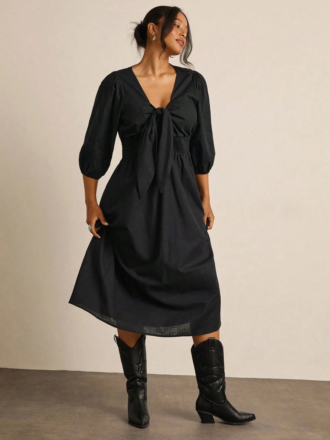 Rochie midi SHEIN, negru