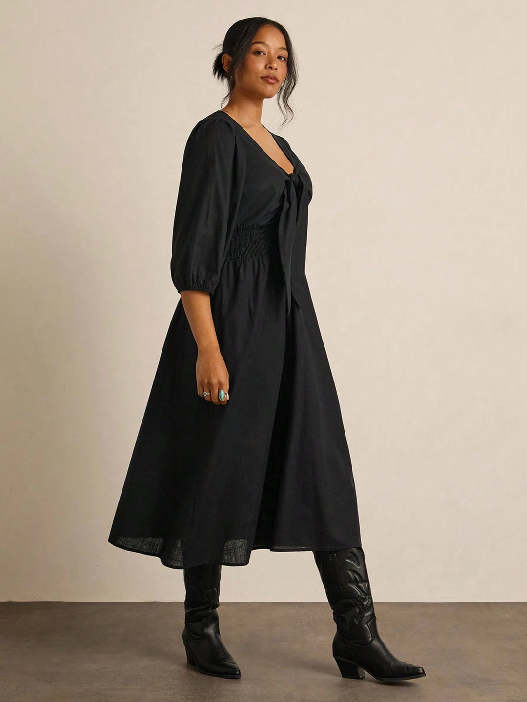 Rochie midi SHEIN, negru