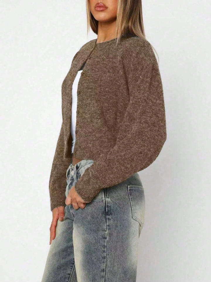 Cardigan SHEIN, maro